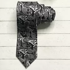Geoffrey Beene Paisley All Silk Necktie Tie