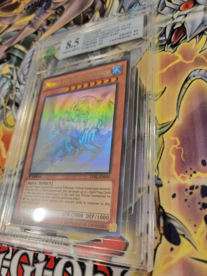 Yugioh MNT 8.5 Mobius el Mega Monarca LVAL-EN040 1ª Edición Fantasma Raro Foto 2 de 4