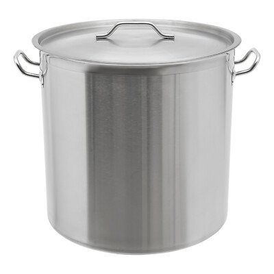 #ad Stainless Steel 100QT Turkey Fryer Crawfish Boil Pot Seafood Boil Stock Pot $179.40