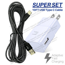 Fast Charger Adapter USB to Type-C Data Cable for Samsung Galaxy S9 S10 S20 S22