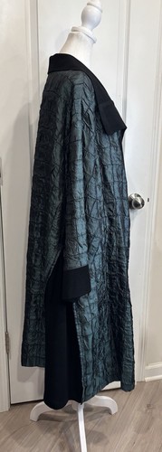 CONNIE’S MOON LIGHT IN LOS ANGELES VTG Open Front Jacket L Lagenlook Bohemian - Picture 4 of 12