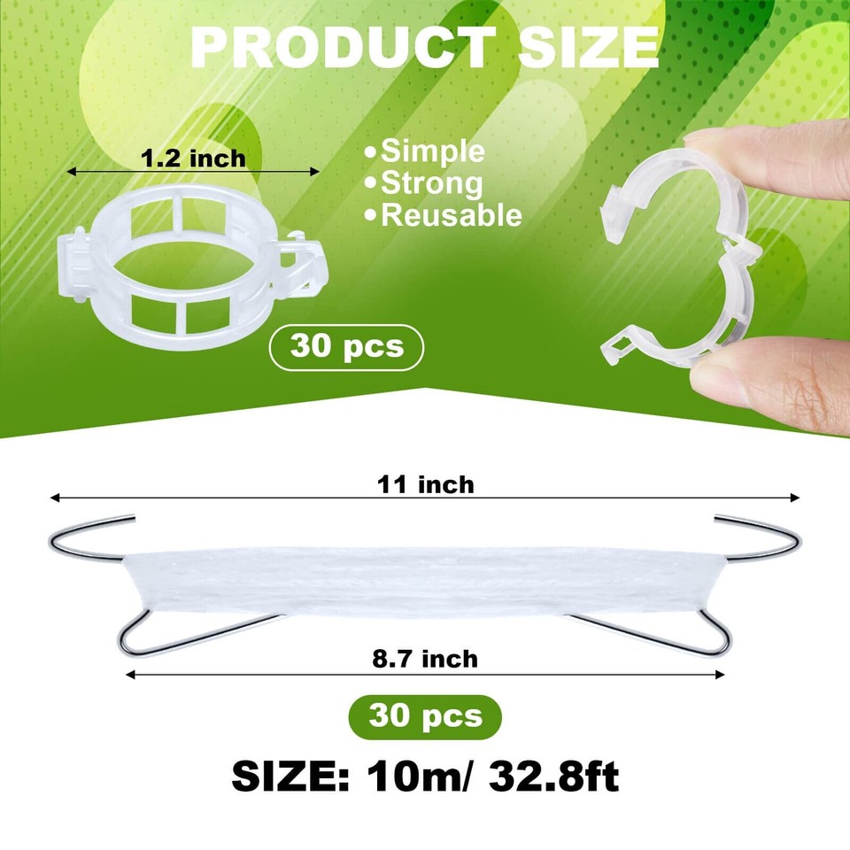 40Pcs Tomato Hooks, Tomato Hooks with String, Tomato Holder Hooks