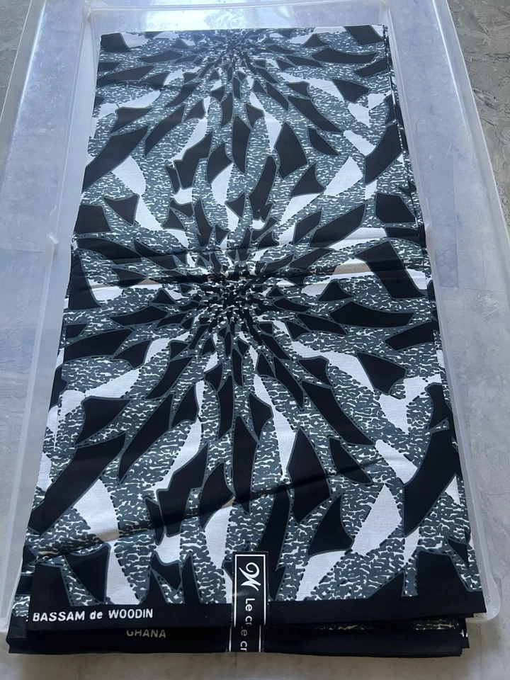 Atractivo estampado de cera africana de Ankara de alta calidad, 100 % algodón, se vende por 6 yardas Foto 2 de 2