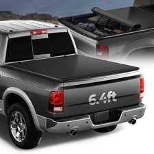 Soft Roll-Up Truck Bed Tonneau Cover Compatible with 2002-2025 Dodge Ram 1500 25