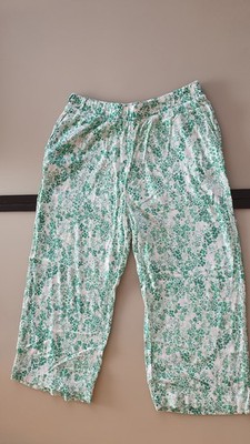 Damen Sommerhose, grün/weiß, ICHI, Größe XL