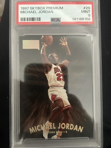 1997-98 Skybox Premium #29 Michael Jordan PSA 9 Graded Basketball Card NBA 1998