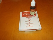Stampin'Up old style felt covered DUSTY DURANGO stamp pad and ink refill
