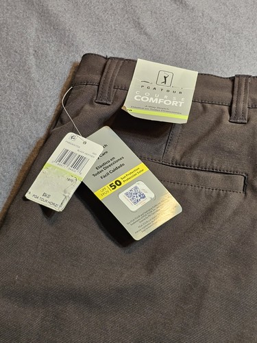 PGA TOUR SHORTS MENS 30 BROWN PERFORMANCE COURSE COMFORT GOLF 8 1/2" - Picture 6 of 10
