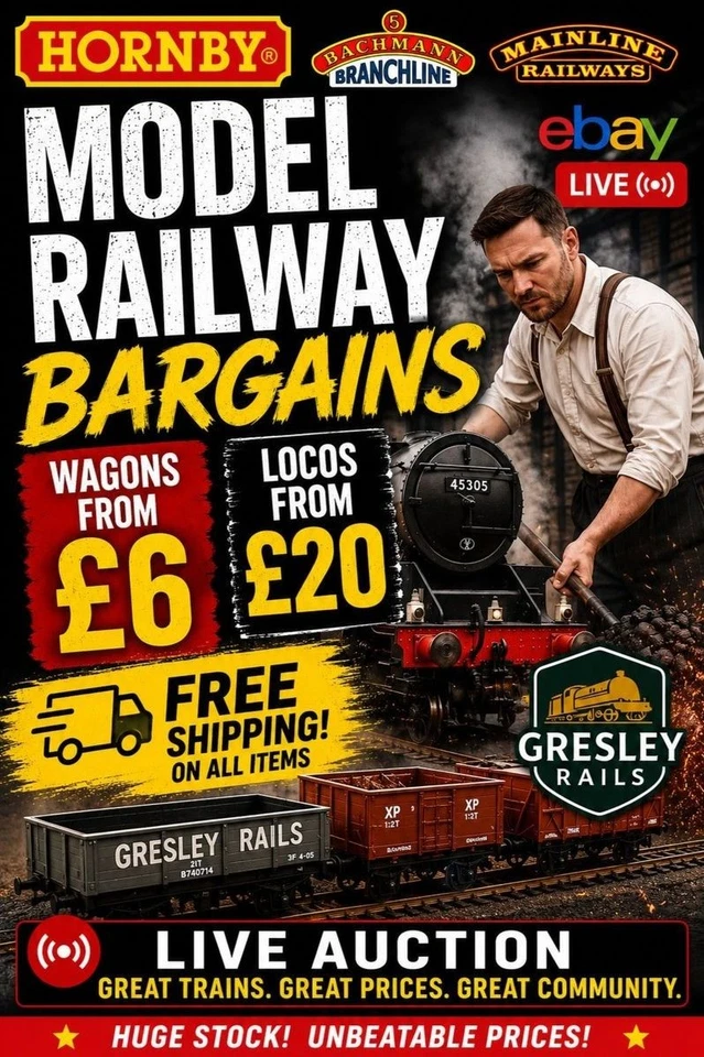 Live Sales Event, See the locos running - BARGAIN LOCOS FOR £20