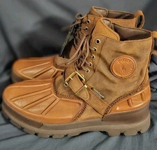 Polo Ralph Lauren Oslo Hi WP Boots Brown Men Size 11.5 New No Box Defects