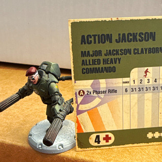 Dust Tactics / Dust 1947 Action Jackson Allied Heavy Commando Premium Painted