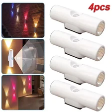 4PCS Magnetic Rechargeable LED RGB Gradient Motion Sensor Ambient Night Lights