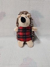 Vibrant Life 7" Hedgehog Red Vest Holiday Christmas Dog Toy Chew Level 2 NWT