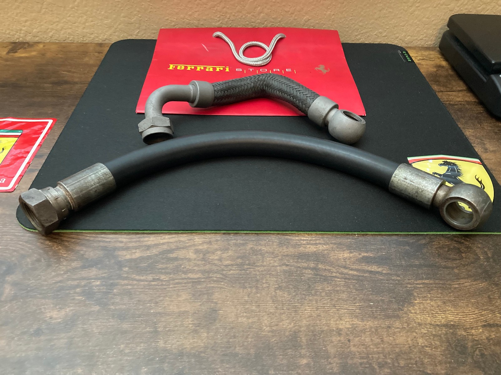 Ferrari 208-Gts 308-Gts- GT/4-Top Hose and Lower Oil Pressure Hose used oem part