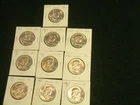 Ten (10)  Silver  BU Franklin Half Dollars   1/2 roll 90% Silver   (#Lot82)