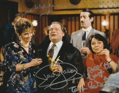 David Jason Tessa Peake-Jones Sue Holderness Signed Only Fools And Horses Photo