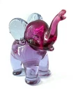 DDP USA: MCM Murano Glass Archimede Seguso Pink Purple Elephant Figurine 4.75”