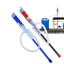 Dual-Color Battery Operated Siphon Pump Set (1 Blue & 1 Red), Multi-Purpose F...