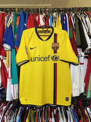 BARCELONA 2008 2010 AWAY FOOTBALL SHIRT SOCCER JERSEY NIKE 286787