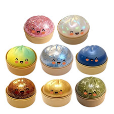 Five Below Mystery Squishy Bun Dumpling RARE GLITTER Limited Edition