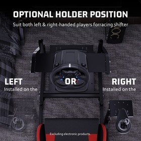 Hottoby Racing Simulator Cockpit With Red Seat Compatible Fits Logitech G920 G29