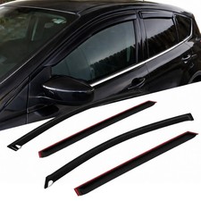 For 2005-2016 Nissan Xterra Tape-on Visor Smoke Rain Guard Sun Shade 4pcs Set