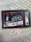 2020-21 Anthony Edwards Optic Signature Series Pink Prizm Auto /25 SGC 9 Wolves