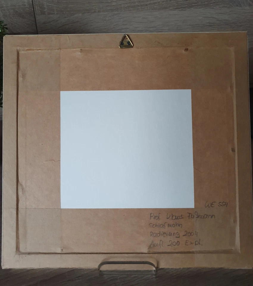 Klaus Fußmann Farbradierung  Mohn, TOP ZUSTAND!! - Bild 3 von 3