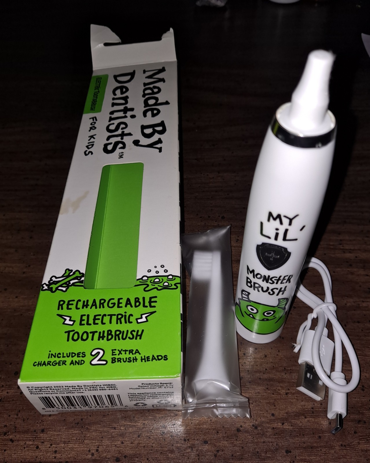 Made By Dentists For Kids Rechargeable Electric Toothbrush W