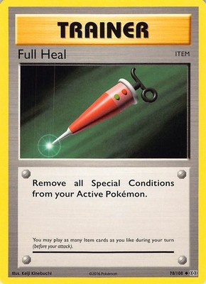 Full Heal 78/108 Uncommon Evolutions Pokemon Near Mint