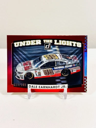 2022 Donruss NASCAR Under the Lights Holographic /199 Dale Earnhardt Jr HOF