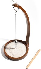 Kihomi Wooden Sand Pendulum for Desk  Creative Swinging Sand Tracing Pendulum 