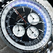 2023 Breitling Navitimer AB0138 – 43mm B01 Chronograph Black Dial Steel B&P 6
