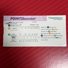 Weight Watchers 2004 Flex Points Booster Activity Slide Card TurnAround WW