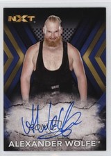 2017 Topps WWE NXT Auto Blue 2/50 Alexander Wolfe #RA-AW Auto 1k4