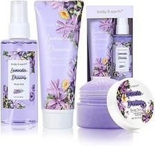 BODY  EARTH Body Mist Gift Set - Spa Gifts for Women, Perfume, Body Lotion, and