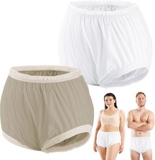 Adult Diaper Covers Incontinence Noiseless Pants Reusable Waterproof Underwear