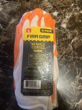 FIRM GRIP Large Nitrile Coated Work Gloves (5...