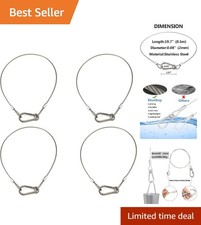 Multi-Purpose Heavy Duty Steel Cable Lock for Travel and Home