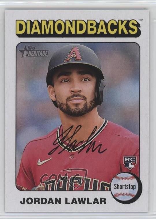 2024 Topps Heritage White Border Jordan Lawlar #429 Rookie RC s5j