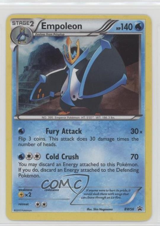Empoleon Pokémon Black & White Black Star Promo #BW56