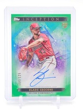 SLADE CECCONI 2024 TOPPS INCEPTION AUTO ROOKIE GREEN /125 DIAMONDBACKS Q5194