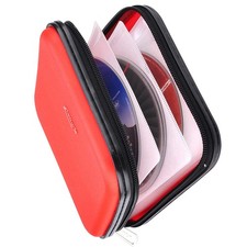 CD DVD Wallet, 32 Capacity Heavy Duty, DVD CD Case Holder for Car, Portable D...