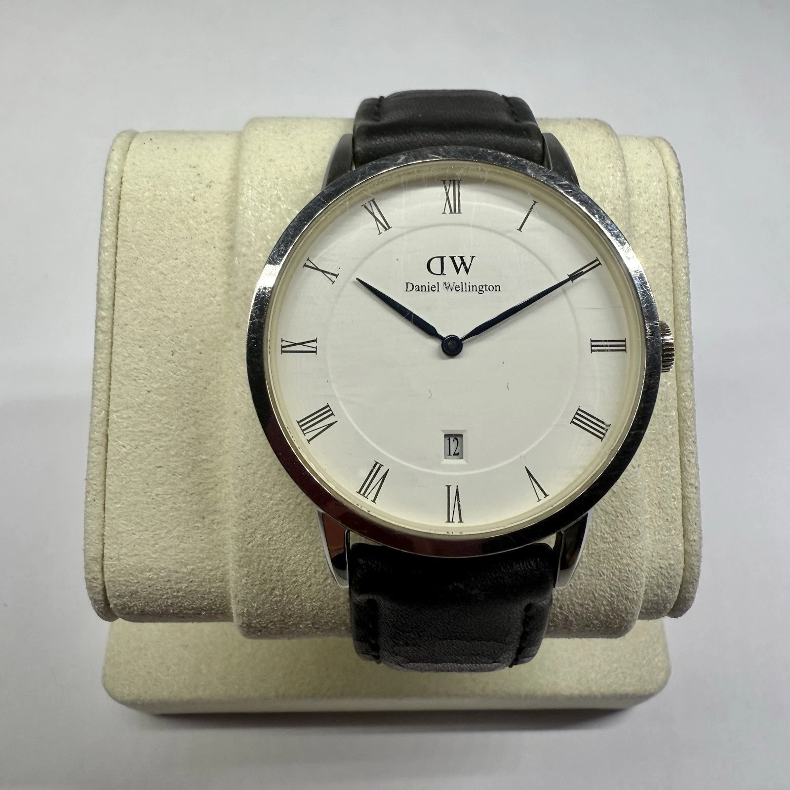 DANIEL WELLINGTON Dapper Analog Quartz Men Vintage Watch W102 *WORKING