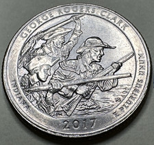 2017 P George Rogers Clark ATB Quarter 25C INDIANA 1646X
