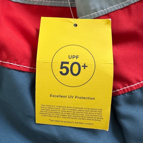 NWT Gap Swim Trunks UPF 50+ Blue/Red Strip Boys Large 10 - Picture 5 of 7