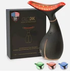 GLO24K Neck & Face Massager LED Light Therapy Temperature Controlled Free Ship
