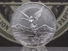 2019 Mexico 2oz .999 Fine Silver **LIBERTAD** 2 Onzas Bullion #EC8 ECC&C, Inc.