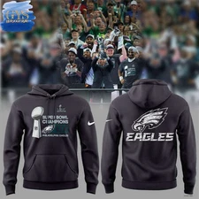 Eagles Champions Super Bowl 2025 Hoodie Black Colors HOT SALE