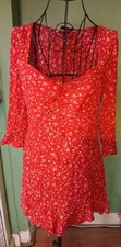 Ladies Lovely Red Dress From Zara Size S/M #reddress